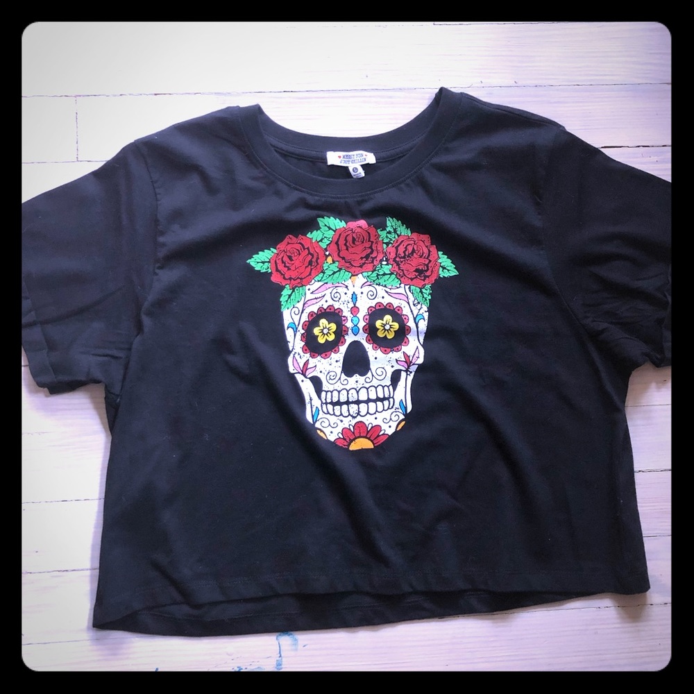 Sugar Skull Crop Top